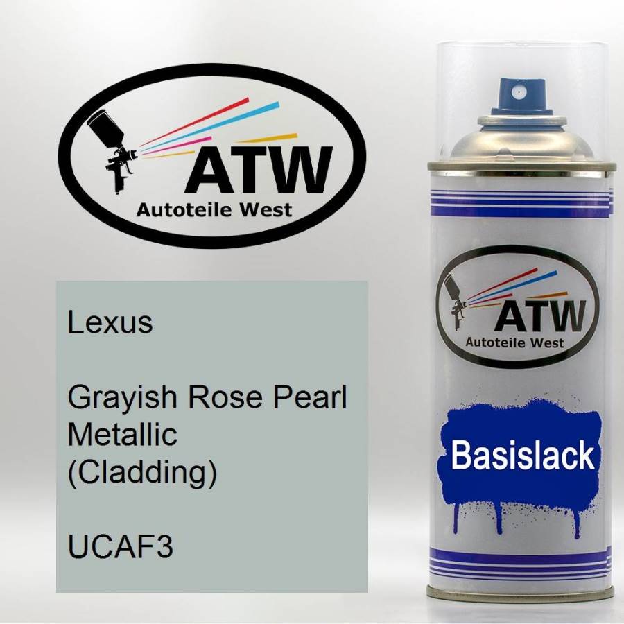 Lexus, Grayish Rose Pearl Metallic (Cladding), UCAF3: 400ml Sprühdose, von ATW Autoteile West.